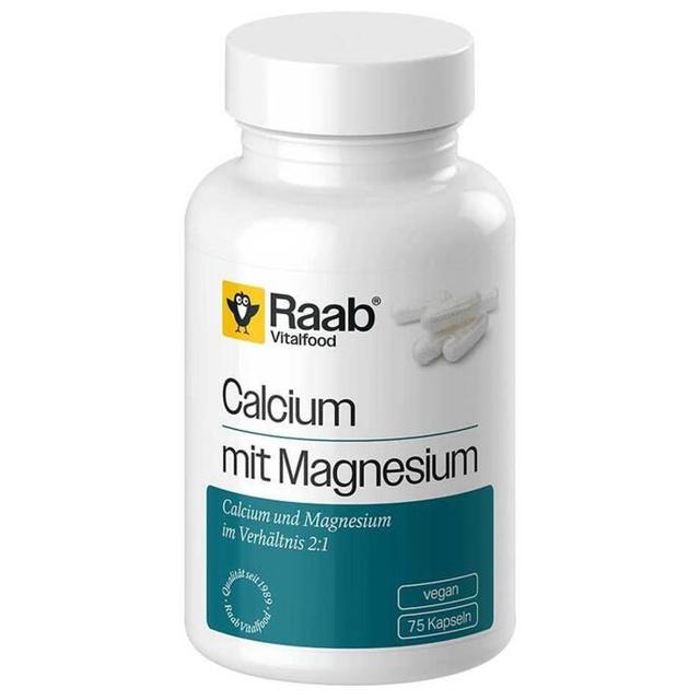 Raab Vitalfood Calcium mit Magnesium Kapseln, 75 St Kapseln product image