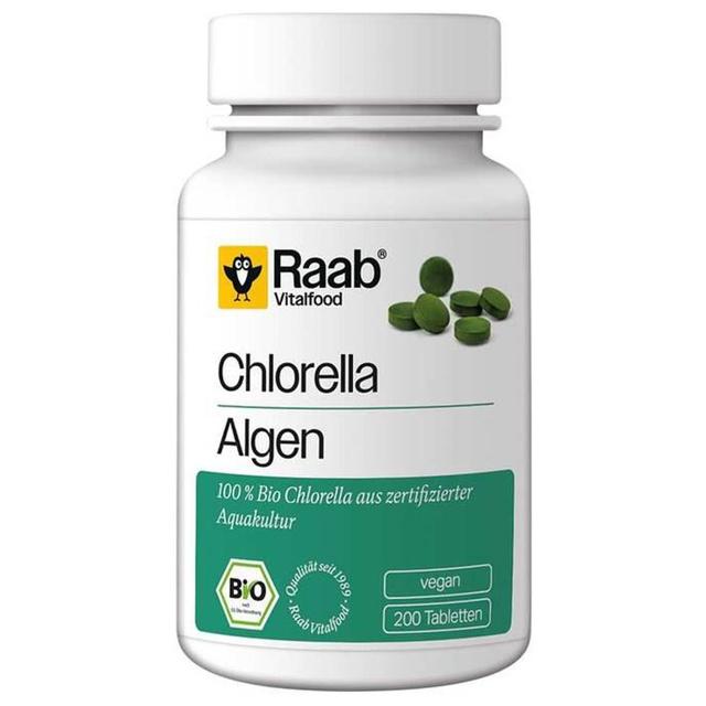 Raab Vitalfood Chlorella Bio Presslinge, 200 St Tabletten product image