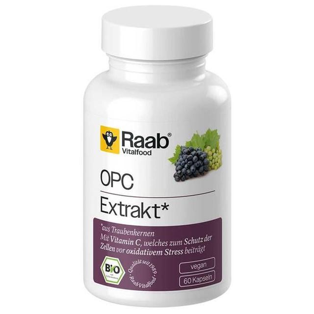 Raab Vitalfood OPC Extrakt Kapseln Bio, 60 St Kapseln product image
