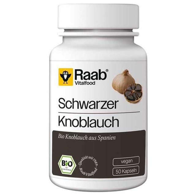 Raab Vitalfood Schwarzer Knoblauch Kapseln, 50 St Kapseln product image