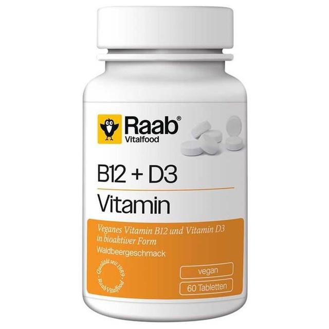 Raab Vitalfood Vitamin B12+D3 Lutschtabletten product image