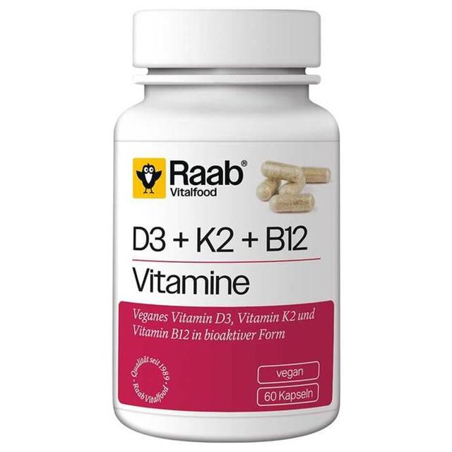 RAAB Vitalfood Vitamin D3 K2 B12 Kapseln product image