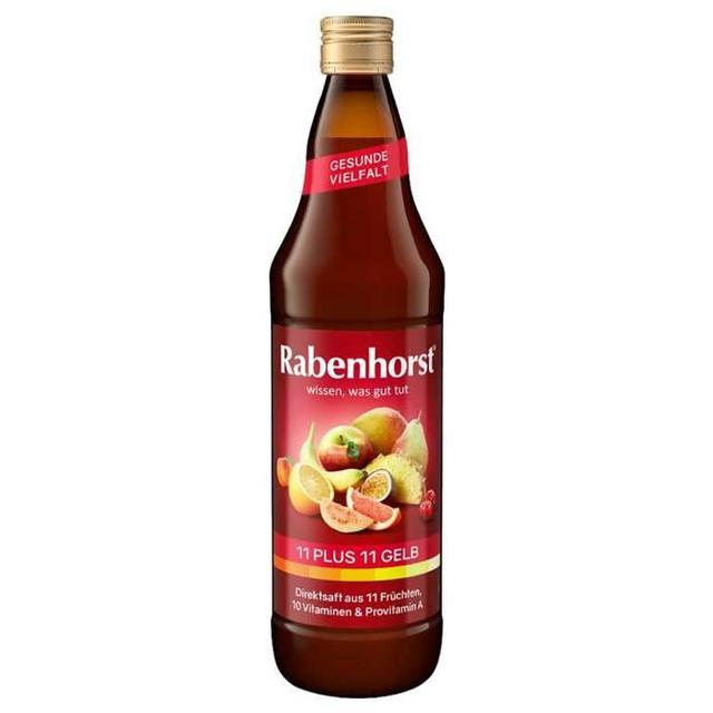 Rabenhorst 11 Plus 11 Multivitaminmehrfruchtsaft gelb, 700 ml Saft product image