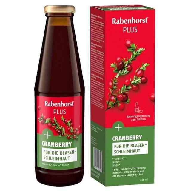 Rabenhorst Cranberry Plus Saft, 450 ml Saft product image