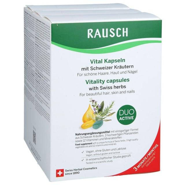 RAUSCH Vital Kapseln mit Schweizer Kräutern 3X30X2 St Kapseln product image