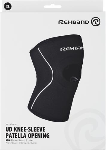 Rehband UD Knee Sleeve Patella Opening Black product image
