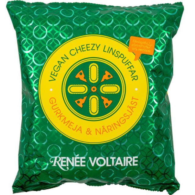 Renée Voltaire Vegan Cheezy Linspuffar Gurkmeja & Näringsjäst EKO 90 g product image
