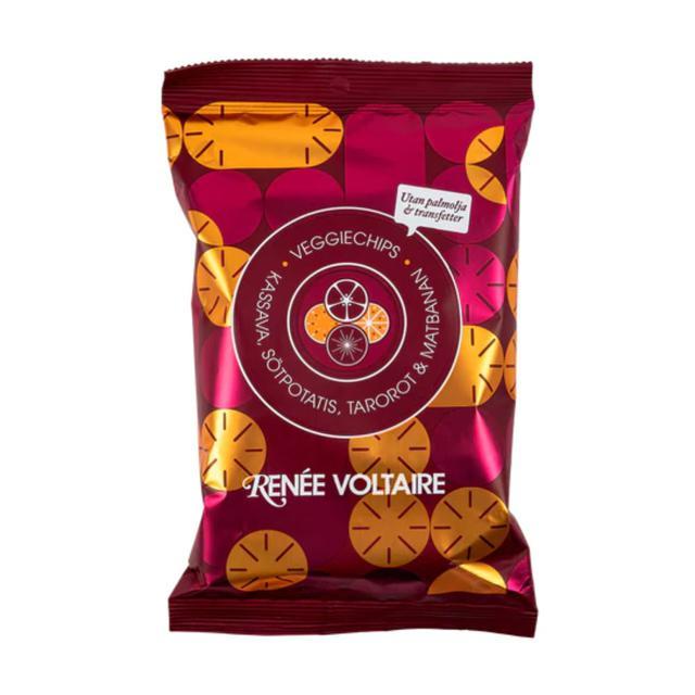 Renée Voltaire Veggiechips Kassava Tarorot Sötpotatis & Matbanan 115 g product image