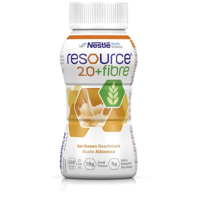 resource 2.0 + fibre Aprikose 4X200 ml Flüssigkeit product image