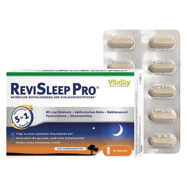 Revisleep Pro Schlafunterstützung mit Melatonin Kapseln, 30 St Kapseln product image
