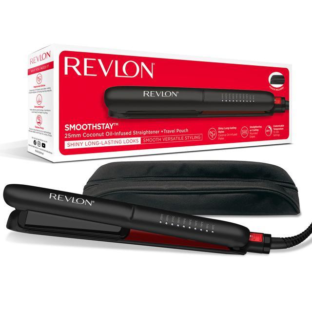Revlon Tools Smoothstay™ 25 mm Coconut-Oil Infused Straightener + product image