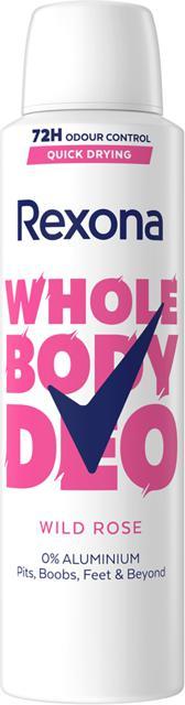 Rexona Whole Body Deo Wild Rose Spray 150ml product image