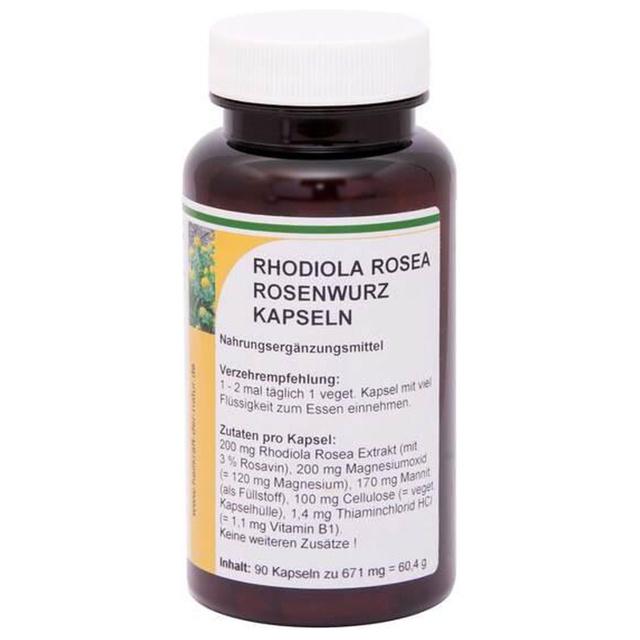Rhodiola Rosea 200 mg 3% Kapseln, 90 St Kapseln product image