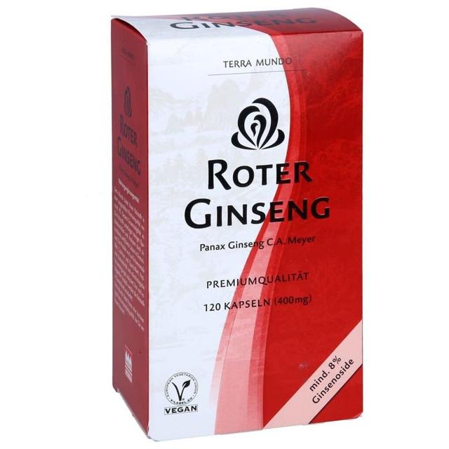 ROTER GINSENG 400 mg 8% von Terra Mundo Kapseln product image