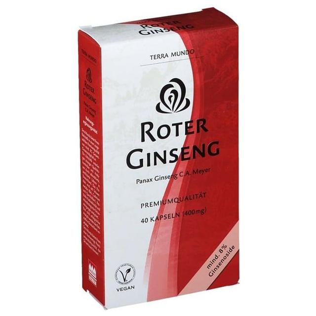 ROTER GINSENG 400 mg 8% von Terra Mundo Kapseln product image