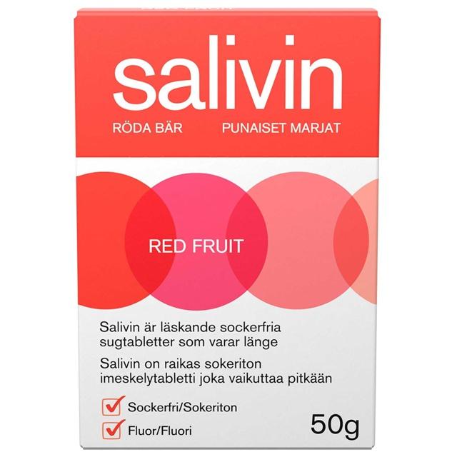 Salivin Sugtabletter Vid Muntorrhet Röda Bär 50 g product image