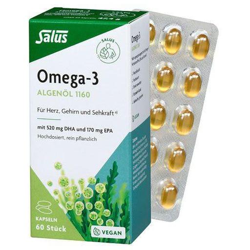 Salus Omega-3 ALGENÖL 1160 60 St Kapseln product image