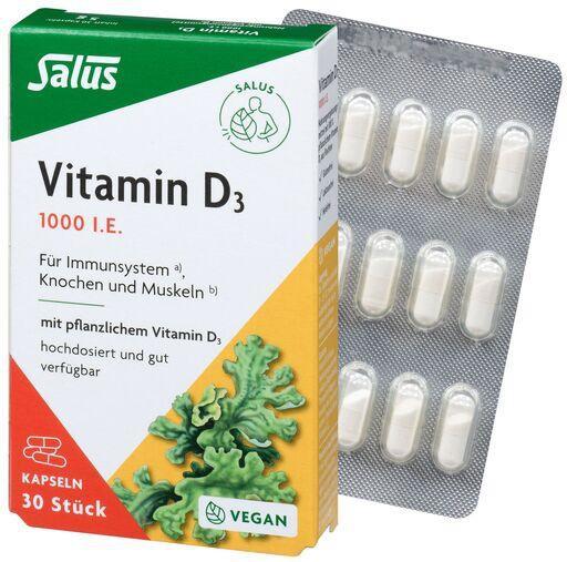 Salus Vitamin D3 1.000 Vital-Kapseln 30 St Kapseln product image