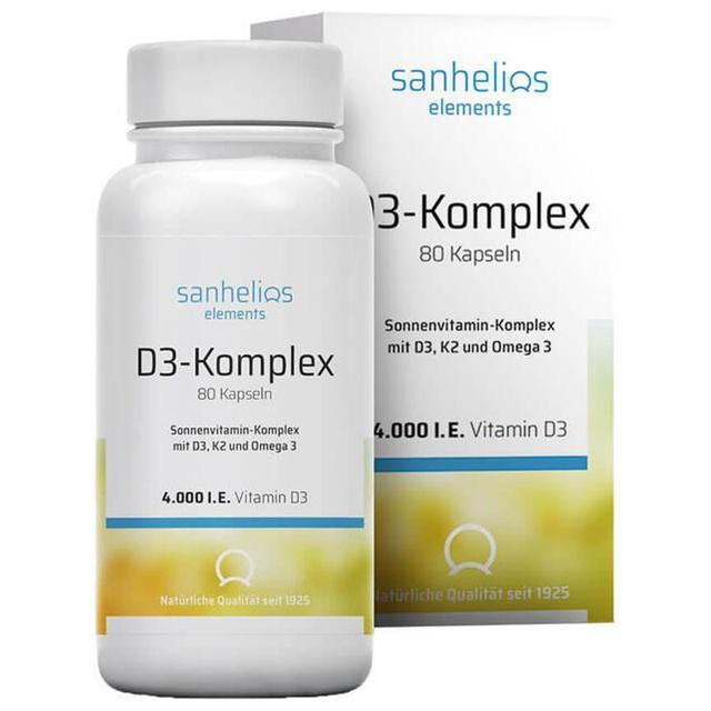 SANHELIOS Vitamin D3 Sonnenvitamin-Komplex mit K2 product image