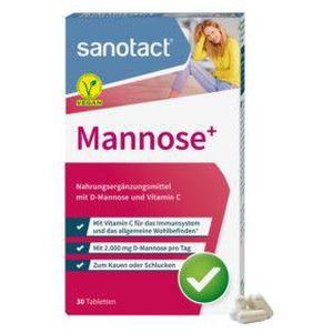 sanotact Mannose+ 30 St Tabletten product image