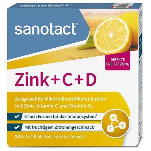 SANOTACT Zink+C+D Lutschtabletten product image