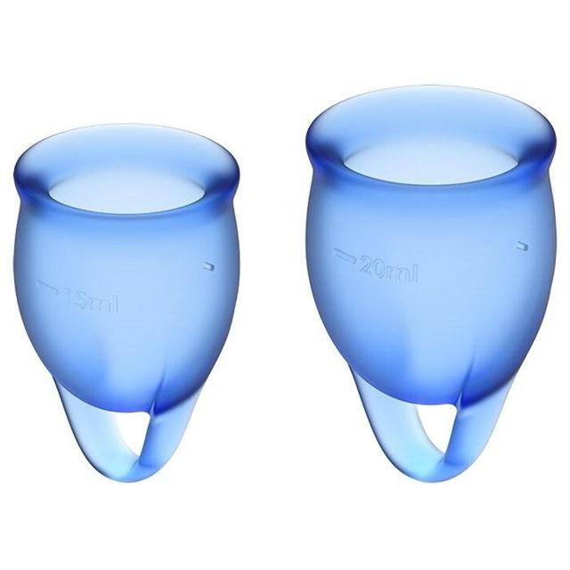 Satisfyer Feel Confident Menstrual Cup Dark Blue product image