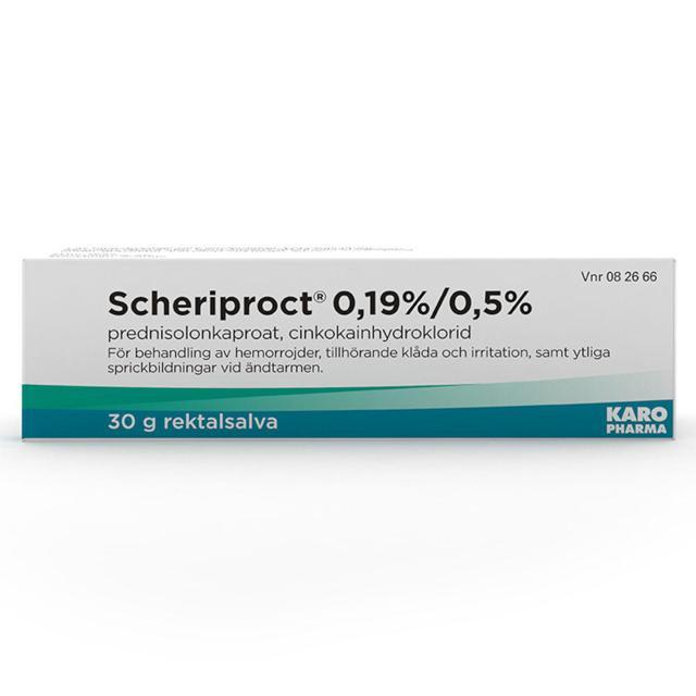 Scheriproct rektalsalva 0,19%/0,5% 30 g product image