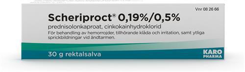 Scheriproct, rektalsalva 0,19 %/0,5 %, 30 g product image