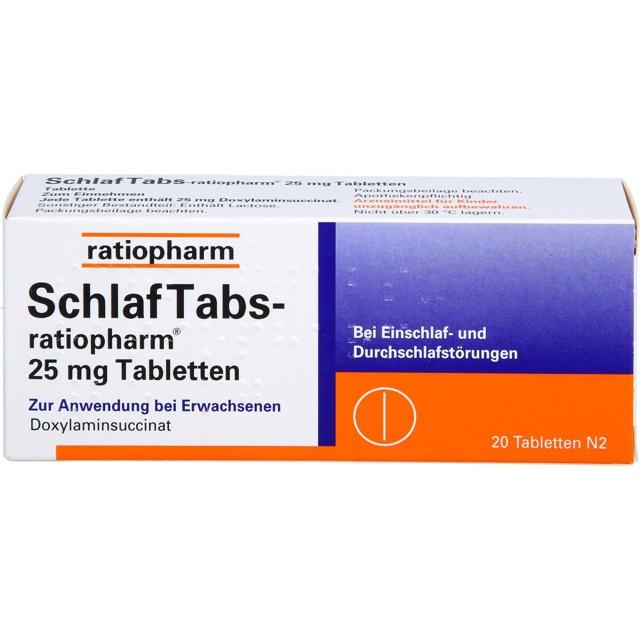 SCHLAF TABS-ratiopharm 25 mg Tabletten product image