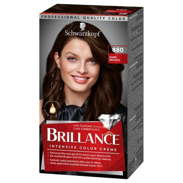 Schwarzkopf Brillance Hårfärg 880 Dark Brown product image