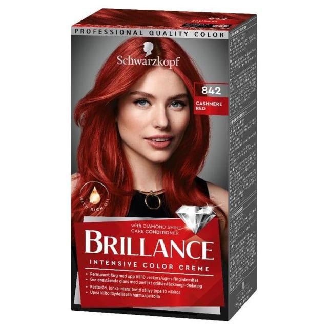 Schwarzkopf Brillance Intensive Color Creme 842 Cashmere Red product image