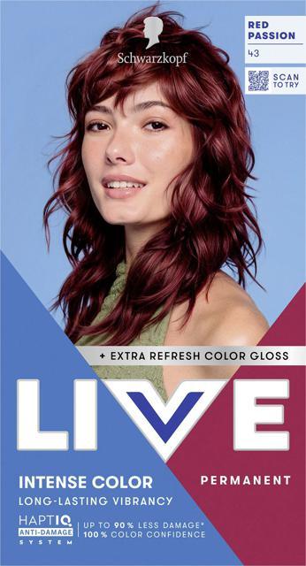 Schwarzkopf LIVE Intense Color 43 Red Passion product image