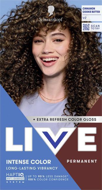Schwarzkopf LIVE Intense Color 49 Cinnamon Cookie Butter product image