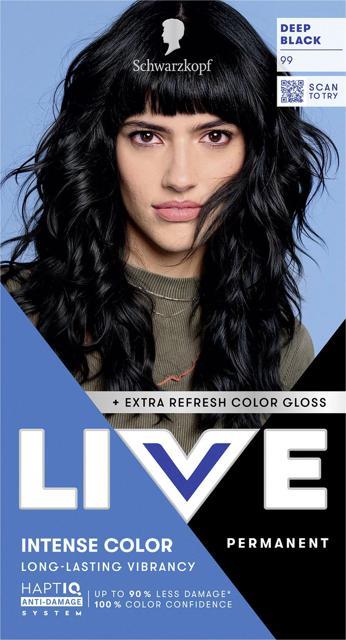 Schwarzkopf LIVE Intense Color 99 Deep Black product image
