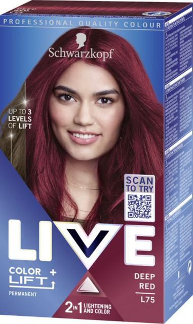 Schwarzkopf LIVE Intense Color L75 Deep Red product image