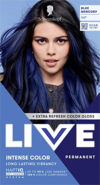 Schwarzkopf LIVE Intense Color U67 Blue Mercury product image