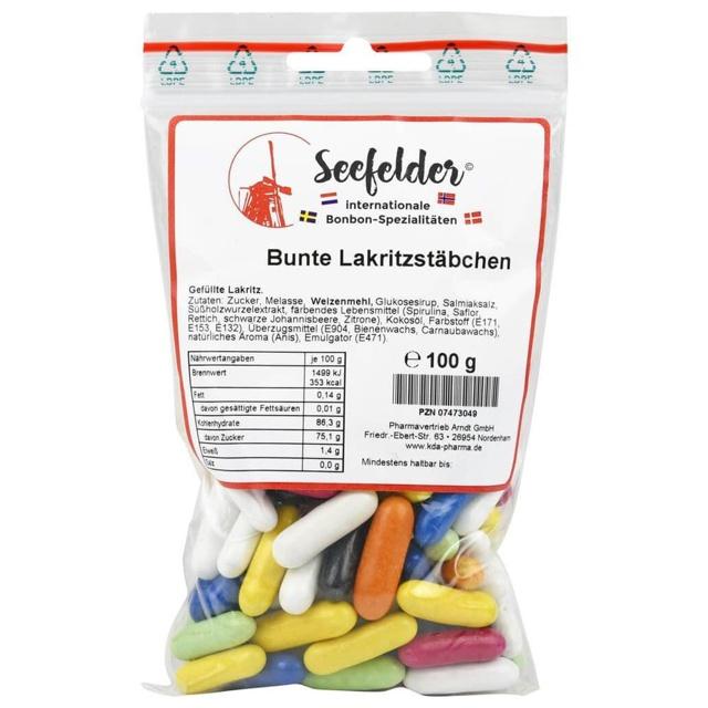 SEEFELDER bunte Lakritzstäbchen KDA product image