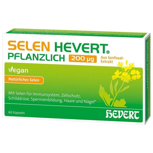 SELEN HEVERT PFLANZLICH 200µg 60 St Kapseln product image
