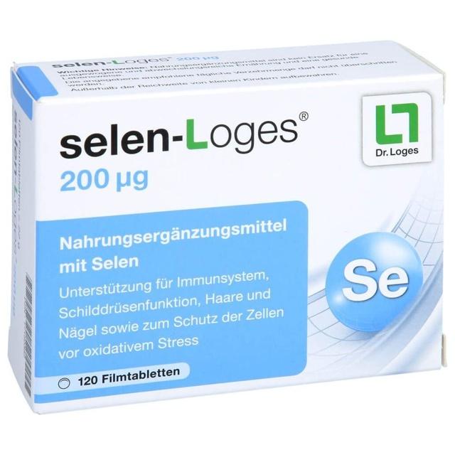 Selen-Loges 200 µg Filmtabletten, 120 St Filmtabletten product image