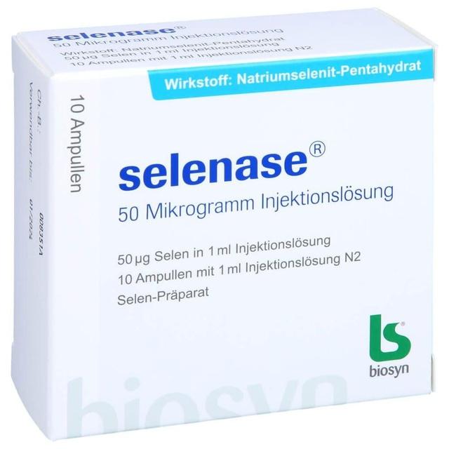 SELENASE 50 Mikrogramm Injektionslösung product image