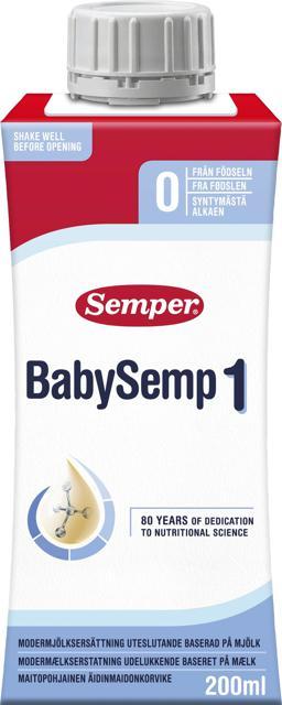 Semper BabySemp 1 drickfärdig modersmjölksersättning, 200 ml product image
