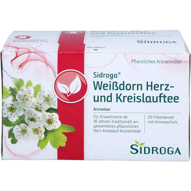 SIDROGA Weißdorn Herz- und Kreislauftee Filterb. product image