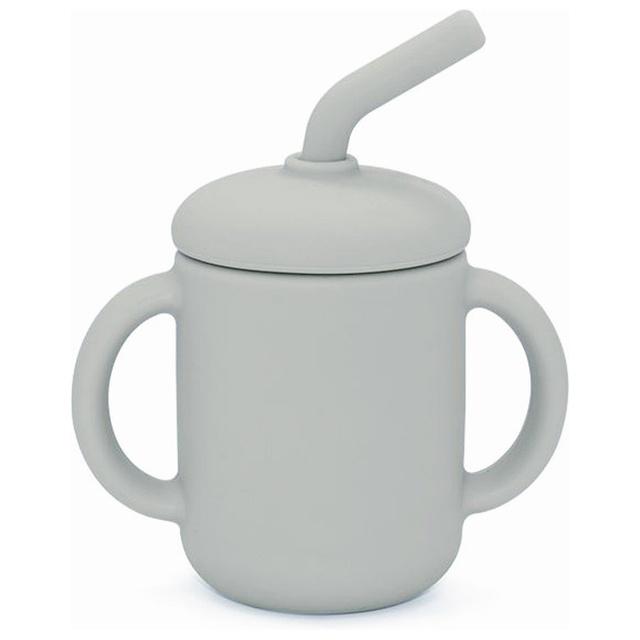 Summerville Silikonmugg med sugrör Silver Grey product image