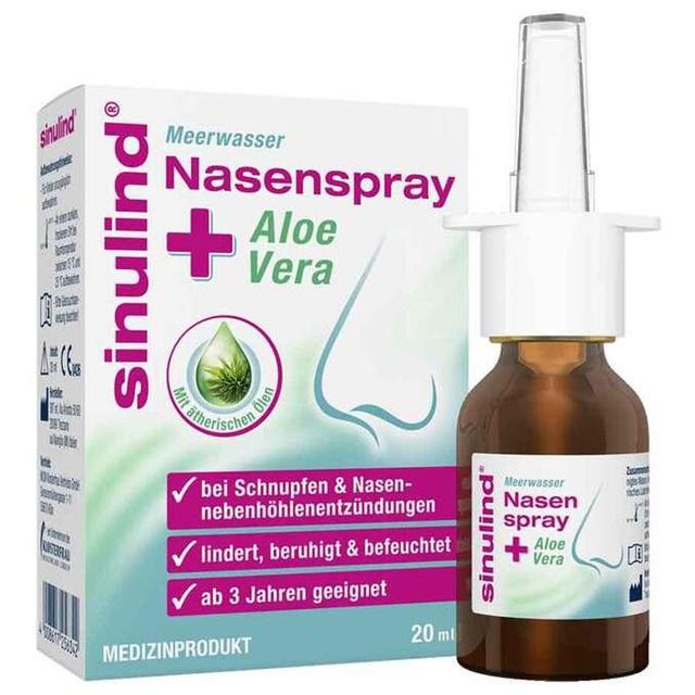 Sinulind Meerwasser Nasenspray + Aloe Vera, 20 ml Nasenspray product image