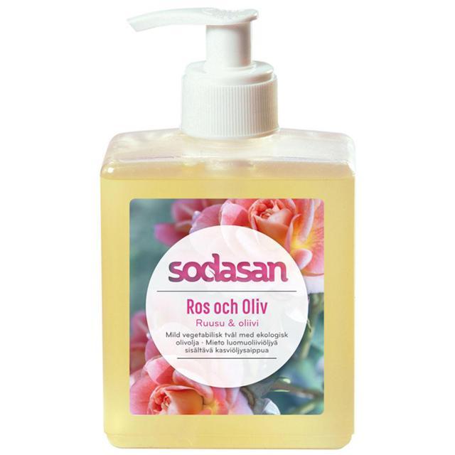 Sodasan Handtvål Ros & Oliv 300 ml product image