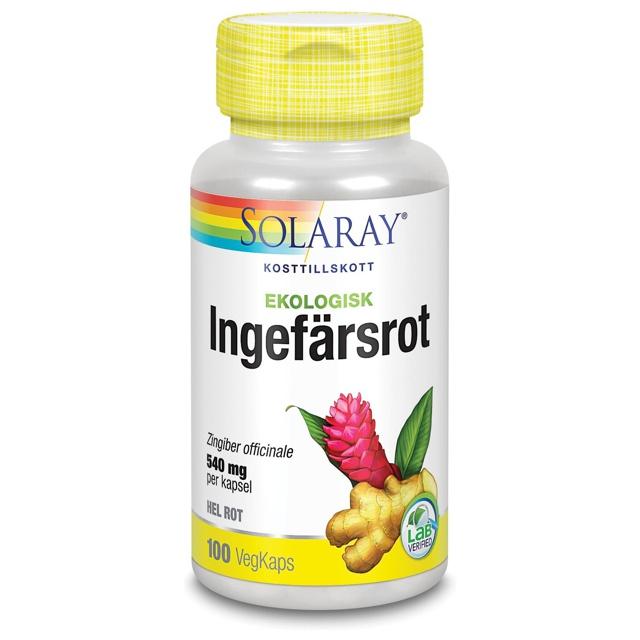 Solaray Ingefärrot 100 kapslar product image