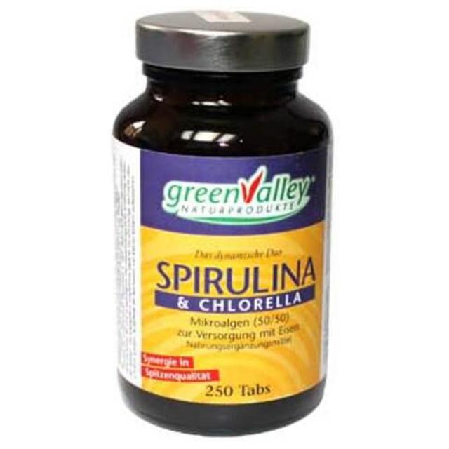 Spirulina + Chlorella Earthrise Tabletten, 250 St Tabletten product image