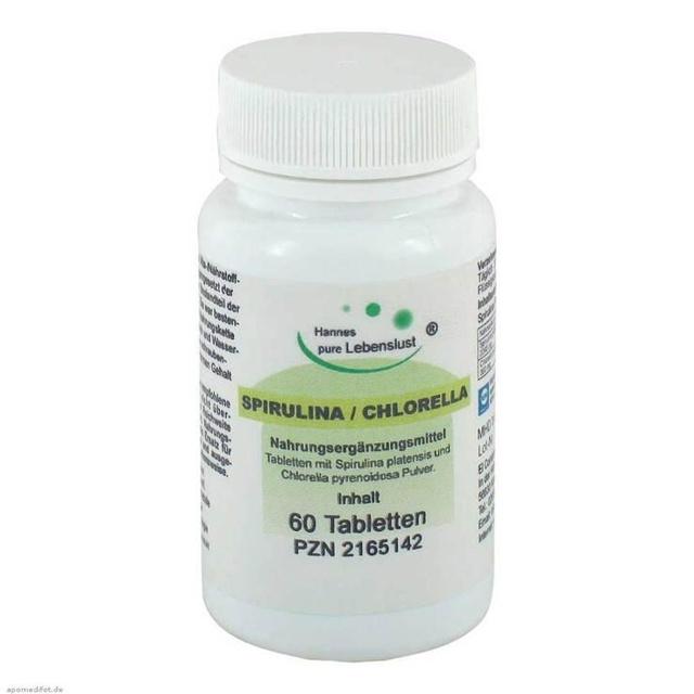 Spirulina + Chlorella Tabletten, 60 St Tabletten product image