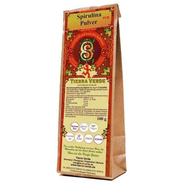 Spirulina Pulver, 100 g Pulver product image