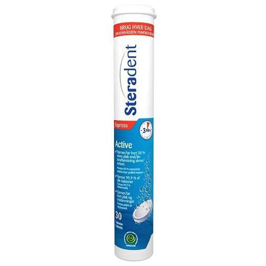 Steradent Active Plus Protesrengöring, 30 st product image